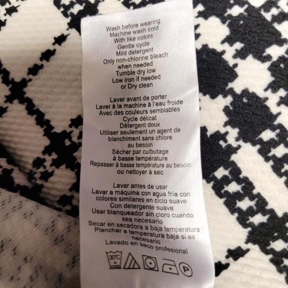 MOTHERHOOD MATERNITY NURSING Black & White LIFT UP ZIPPER DETAIL NURSING DRESS L - Picture 12 of 16